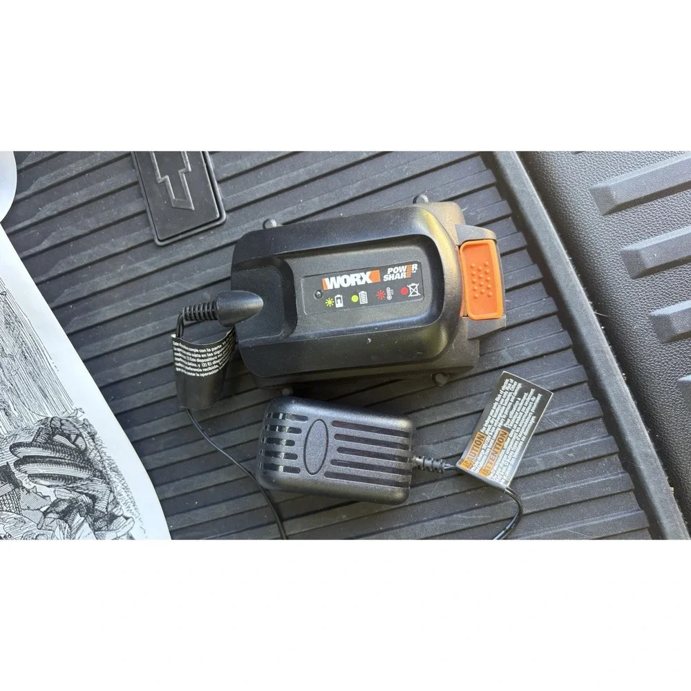 Worx 20 Works  Max Lithium Battery And Charger New Great For Backup, Etc.     C